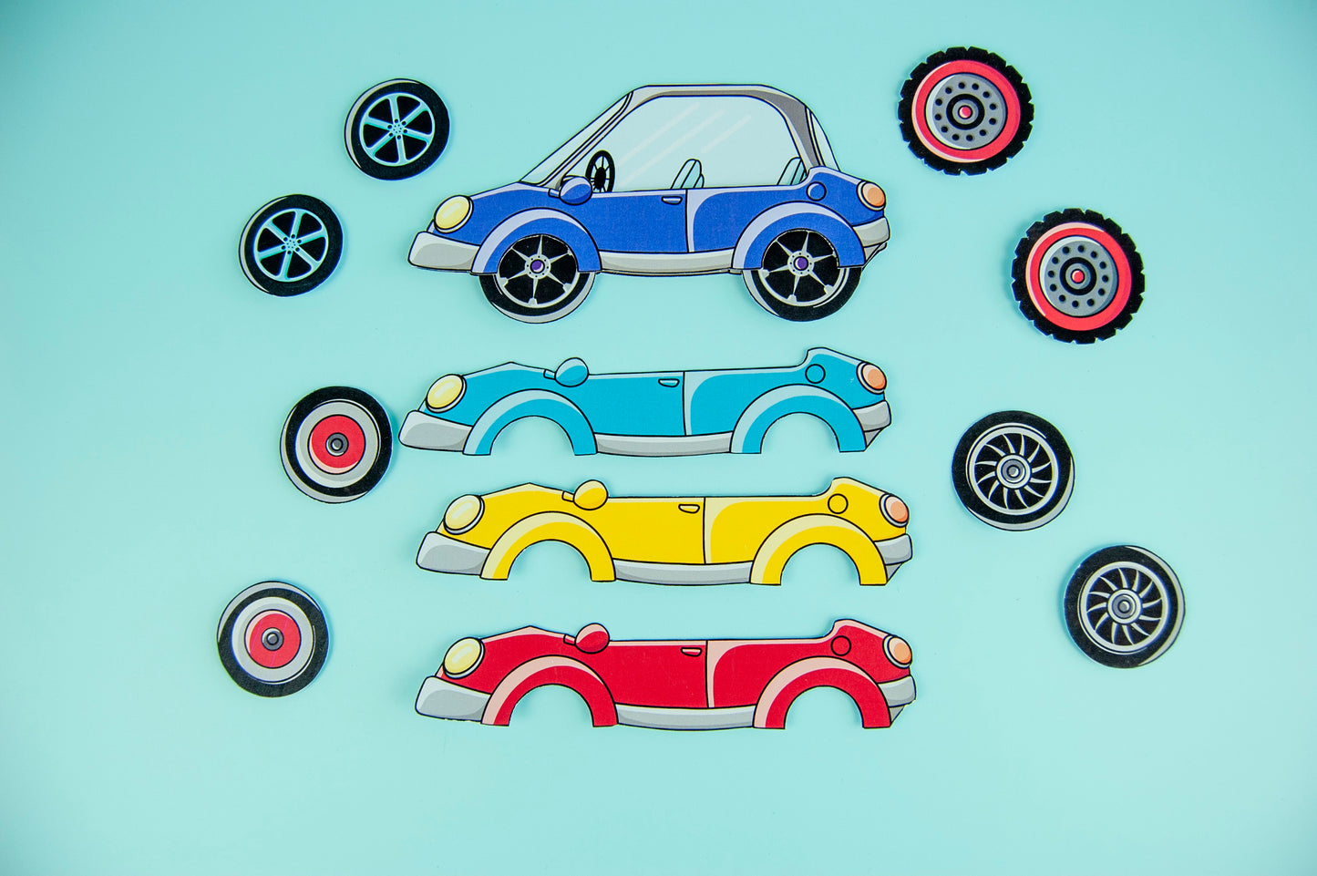 Printable Panda Garage Craft Kit - DIY Paper Doll Template for Kids, Creative Play, Digital Download