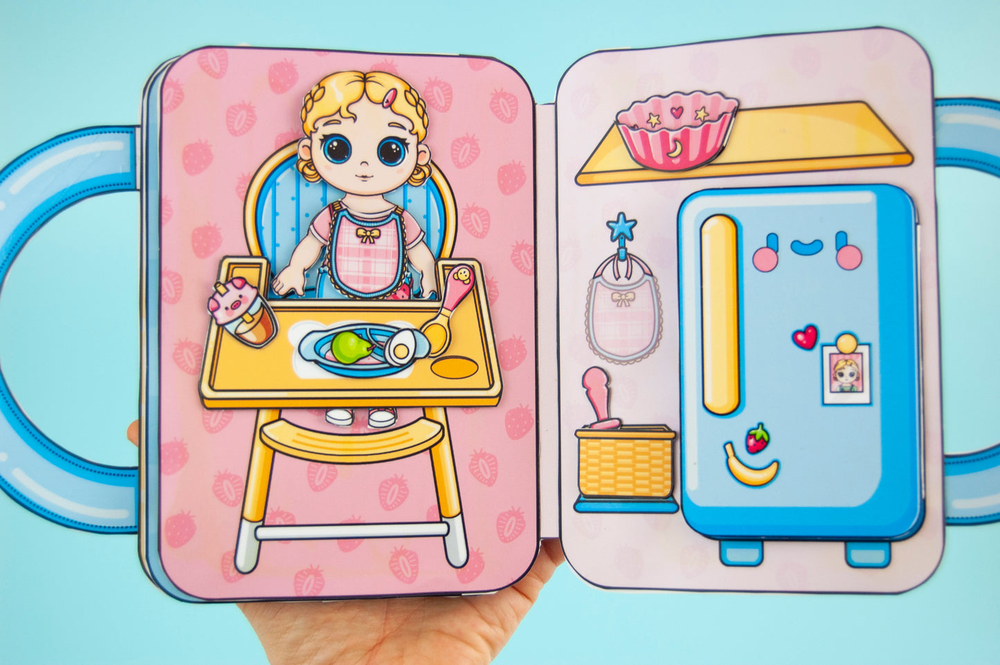 Printable Baby Jenny Handbag House Craft Kit - DIY Paper Doll Template for Kids, Creative Play Activity, Digital Download