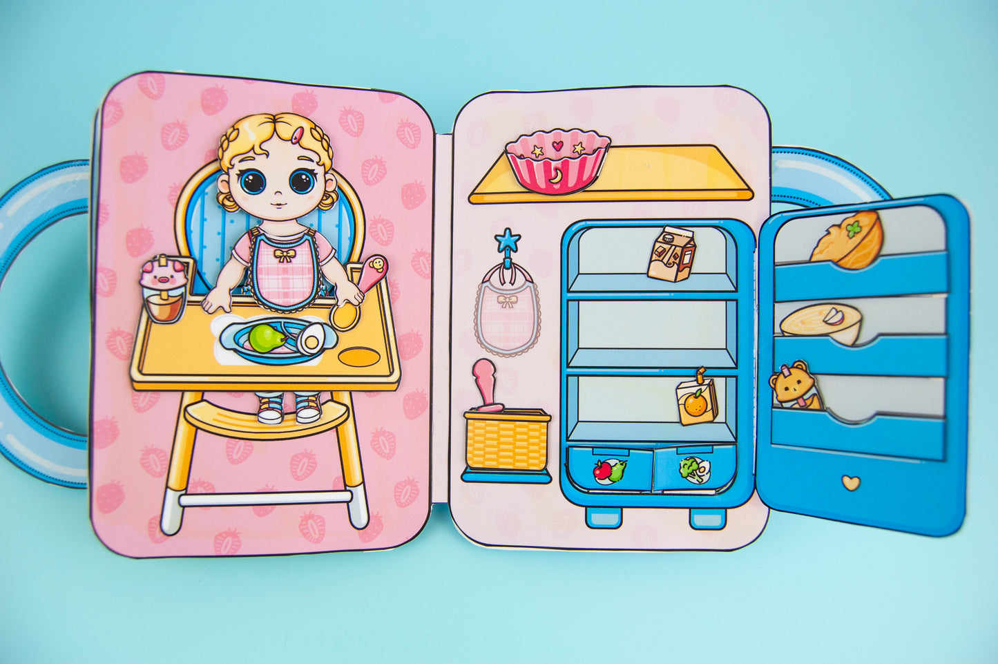 Printable Baby Jenny Handbag House Craft Kit - DIY Paper Doll Template for Kids, Creative Play Activity, Digital Download