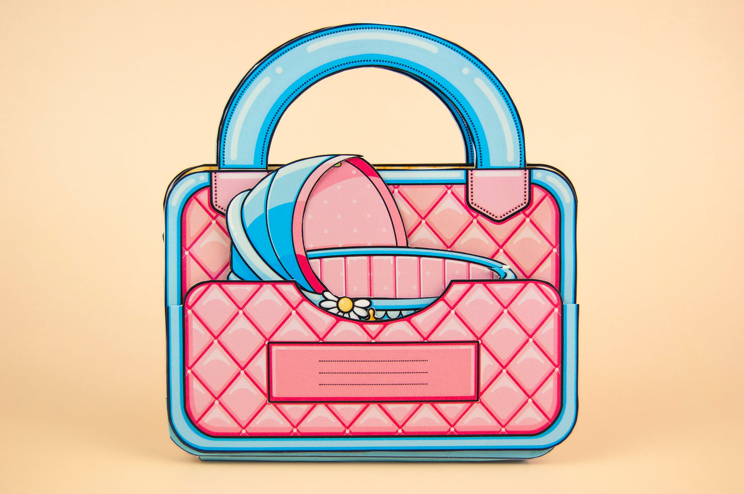 Printable Baby Jenny Handbag House Craft Kit - DIY Paper Doll Template for Kids, Creative Play Activity, Digital Download