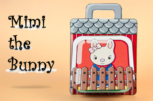 Printable Bunny Farm Craft Kit – DIY Paper Doll Book for Kids, Mimi the Bunny’s Farm Adventure, Digital Download